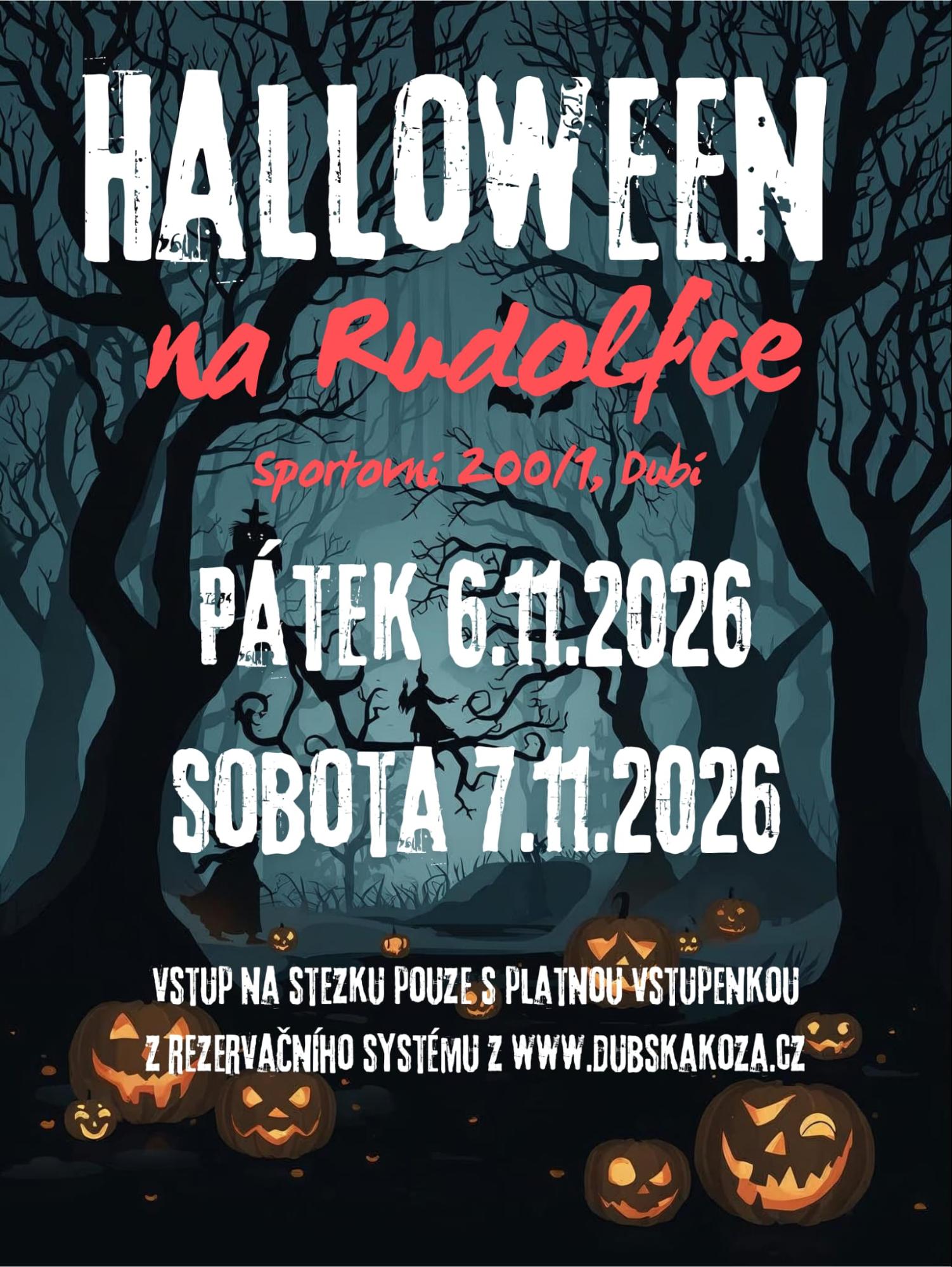 Plakát Halloween na Rudolfce 2026